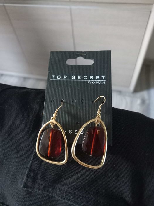 TOP SECRET piekne wiszące kolczyki nowe