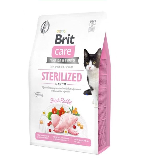 Сухой корм для стерилизованных кошек Brit Care Cat GF Sterilized Sensi