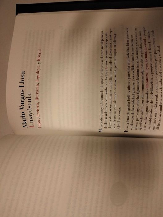 Mario Vargas Llosa e outros autores -  Livro: AL PIE DE LA LETRA