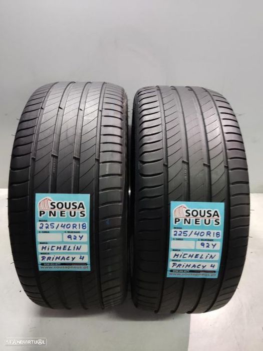 2 pneus semi novos 225-40r18 michelin - oferta dos portes 130 EUROS