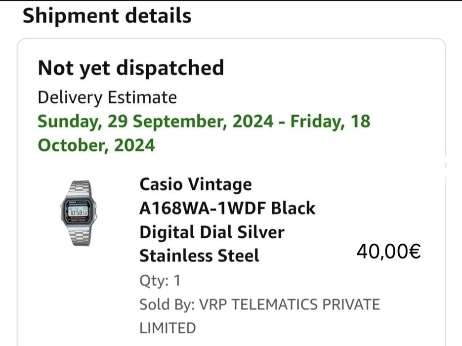 Casio relógio novo