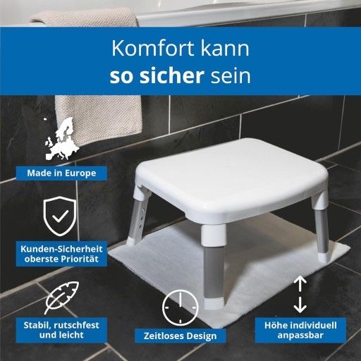 Podnóżek, taboret pod prysznic , do wanny z regulacją wysokości,