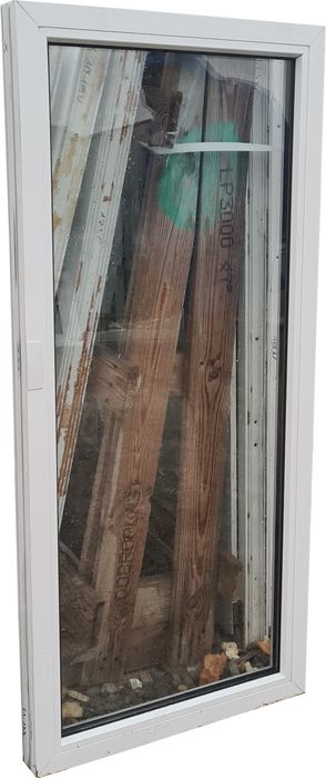 OKNA KacprzaK Witryna 61x132 FIX Używany PCV Białe - Lider Okna OLX