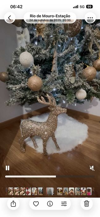 Árvore de natal 2,10m completa com decorações