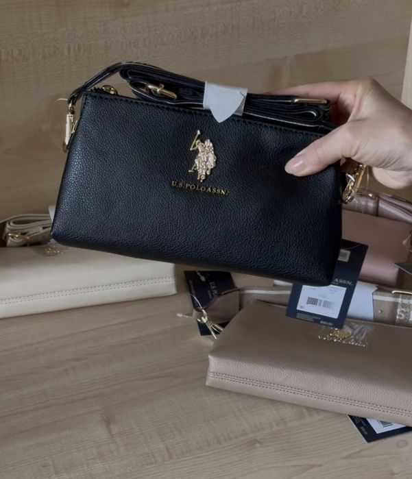Сумка кросбоді Us Polo Assn  Оригінал!  сумочка чорна calvin klein tommy