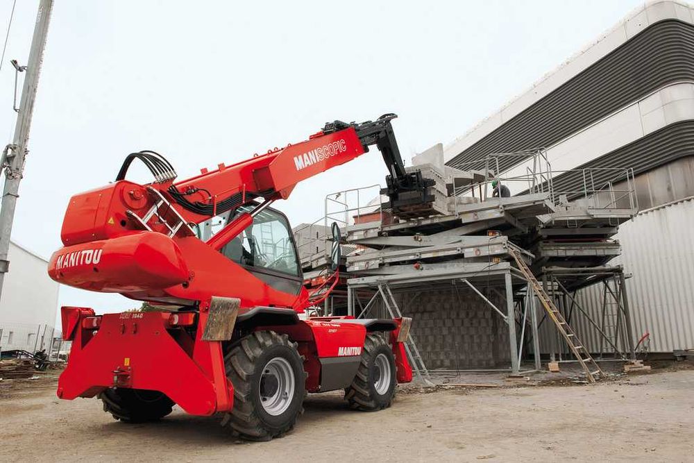 Wynajem maszyn budowlanych, ładowarki teles. podnośniki, wózki widłowe