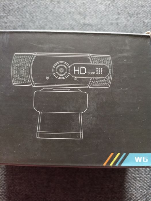 Kamera internetowa W6 Full HD 1080p z mikrofonem i zaślepka USB