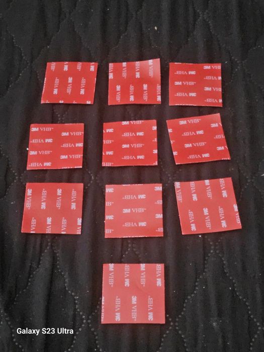 25 × Taśma 3M VHB dwustronna samoprzylepna 30×30 mm