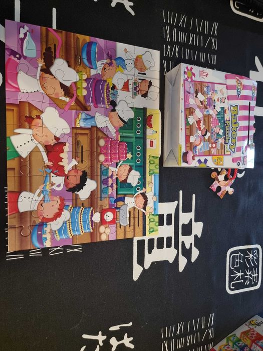 Puzzle para criança sobre o tema: Pastelaria, com 45 peças