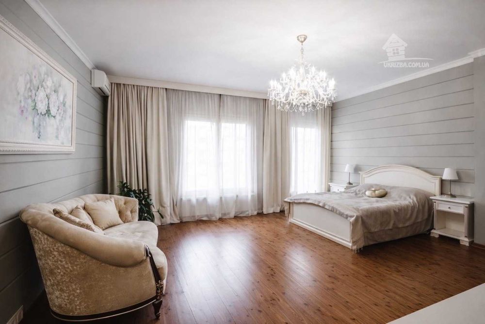 Дом 1200 кв.VIP уровня. 7 спален. Теплый бассейн, сауна, бильярд,