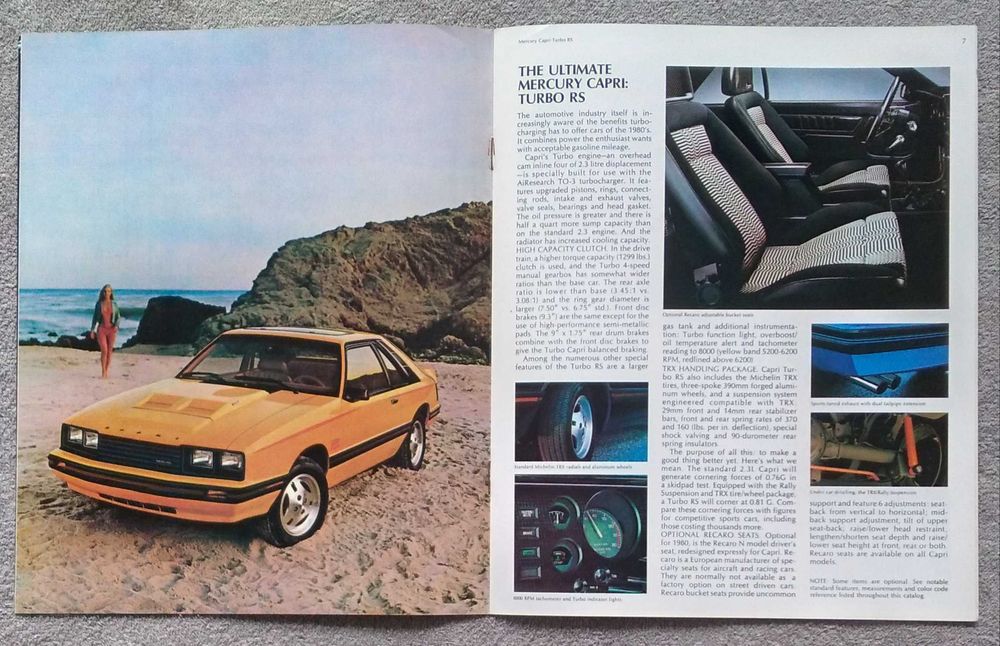 Prospekt Mercury Capri 1980