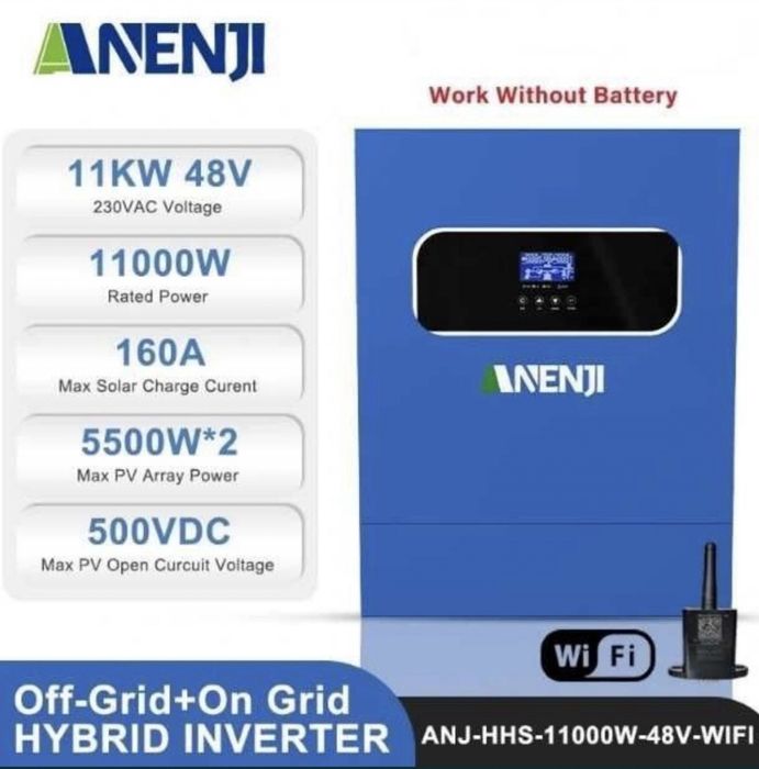 Inwerter  falownik fotowoltaiczny 11000 W 48 V on/off grid 2x MPPT