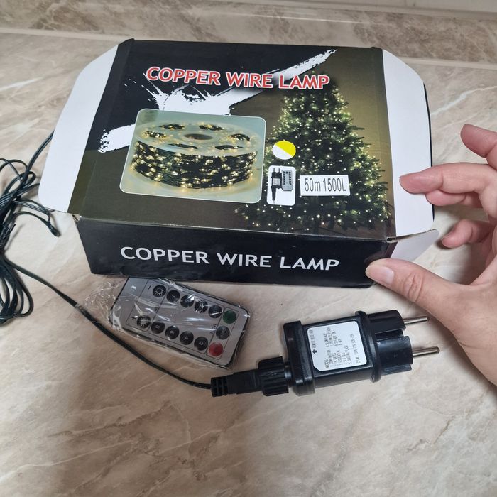 Гірлянда хвойна лапа,мішура ,фейверк  під розеткк