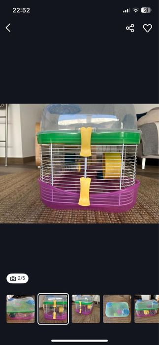 Gaiola hamster com pouco uso