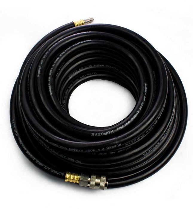 Wąż przewód gumowy elastyczny do kompresora 8x15 15m Kupczyk