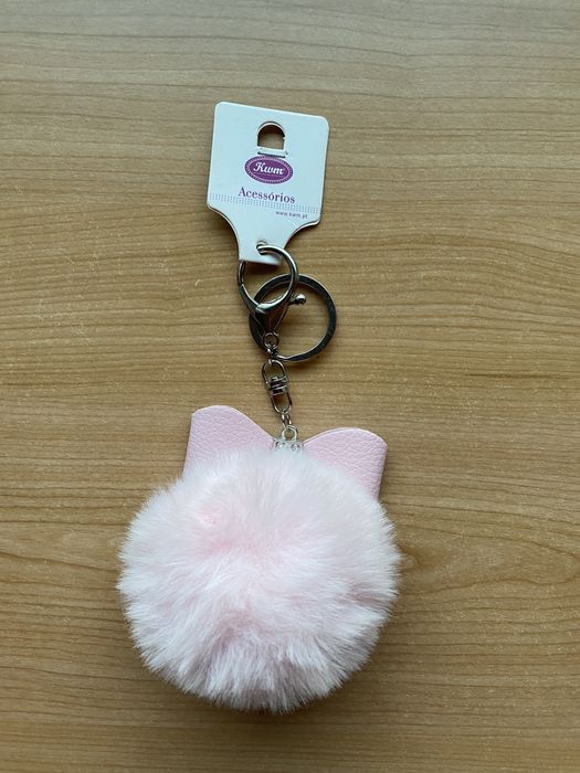Porta-chaves rosa e muito mimoso