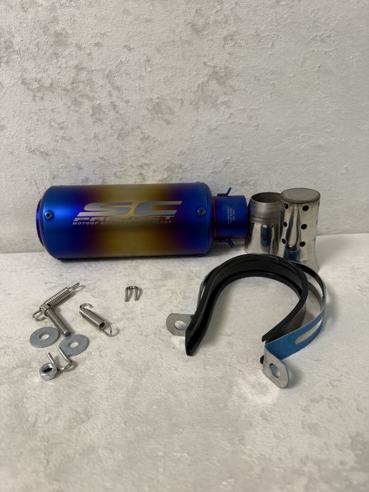Прямоток Акрапович Acrapovic 37см карбон  глушник на мотоцикл