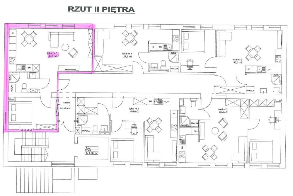 Lokal do wynajęcia 46,7 m2