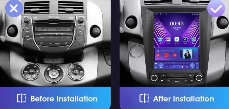 Штатна 2 DIN автомагнитола Android магнітола Toyota RAV4 2005-13