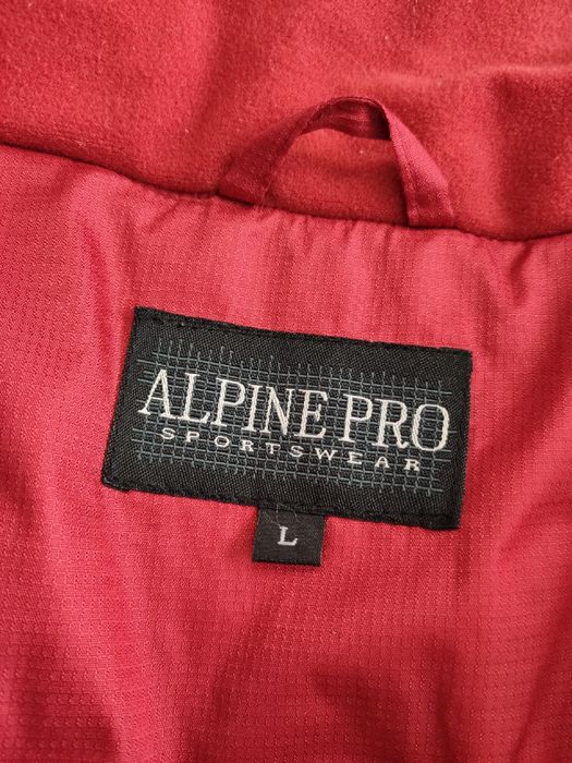 Alpine pro zimowa kurtka narciarska czerwona l