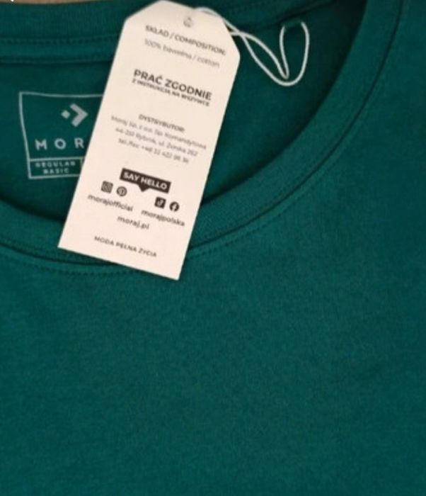 Kolorowe koszulki bawełniane Moraj duży rozmiar-6xl