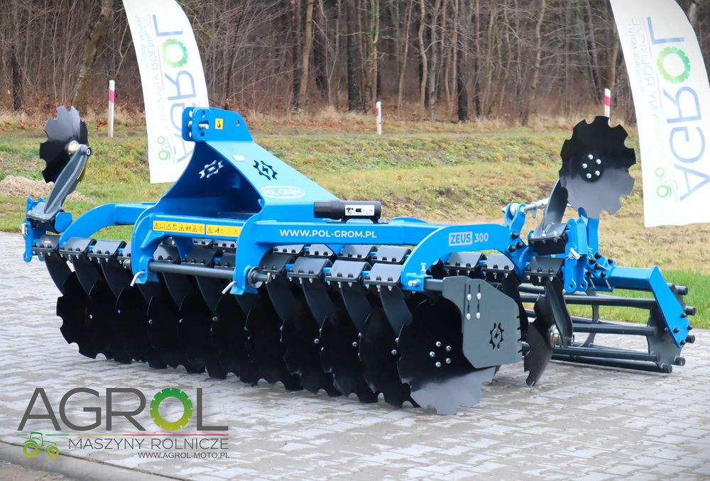 Brona talerzowa agregat Euromasz 3m wał rura daszkowy hydropak