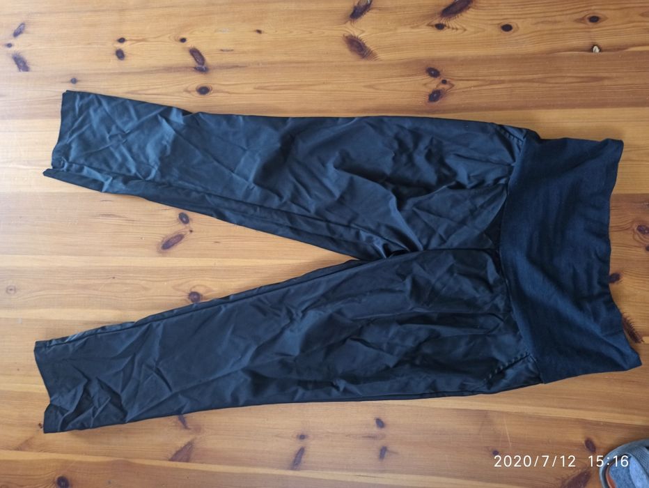 Satynowe spodnie ciążowe roz M