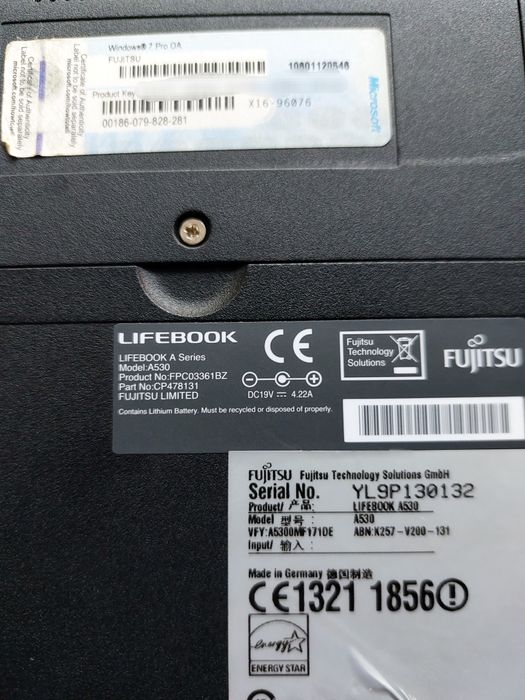 Ноутбук Fujitsu 15.6"/i5/8gb/750gb