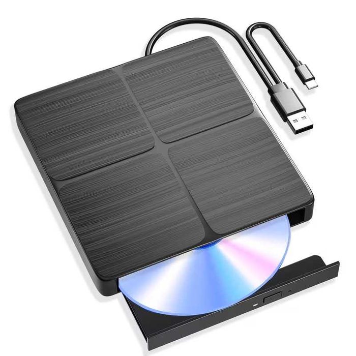 NOVO - Gravador/Leitor - BluRay/DVD/CD - 6X/8X/24X - USB-C