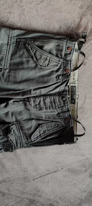 Spodnie bojówki męskie, cargo superdry