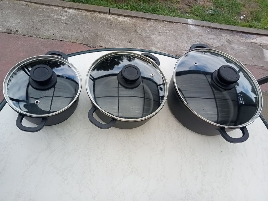 Aluminiowe garki Nowe.