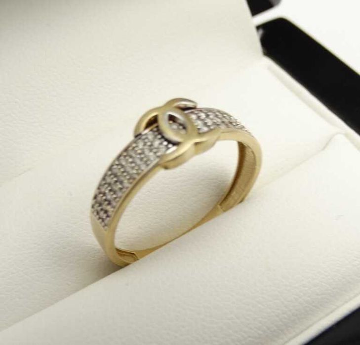 Piękny Złoty Pierścionek 2,66g P585 R20