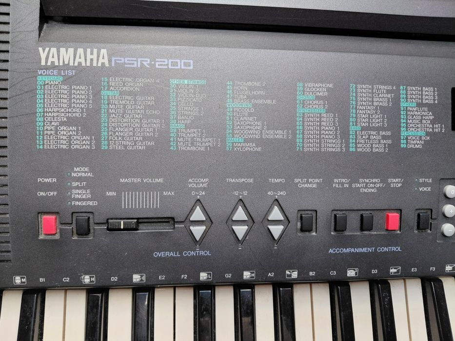 Keyboard Yamaha PSR 200