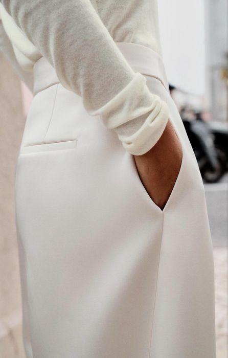 Сатиновые брюки zara