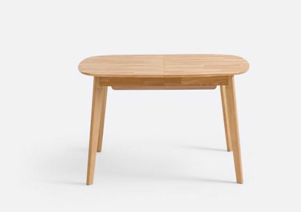 Mesa de jantar extensível em madeira de carvalho