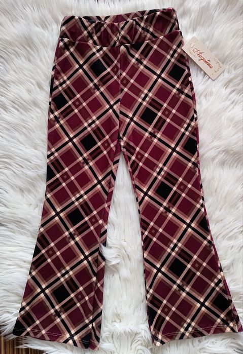 Spodnie dzwony welurek