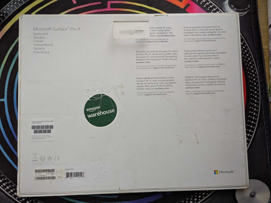 Клавіатура-чохол для Surface Pro X (Model 1905)