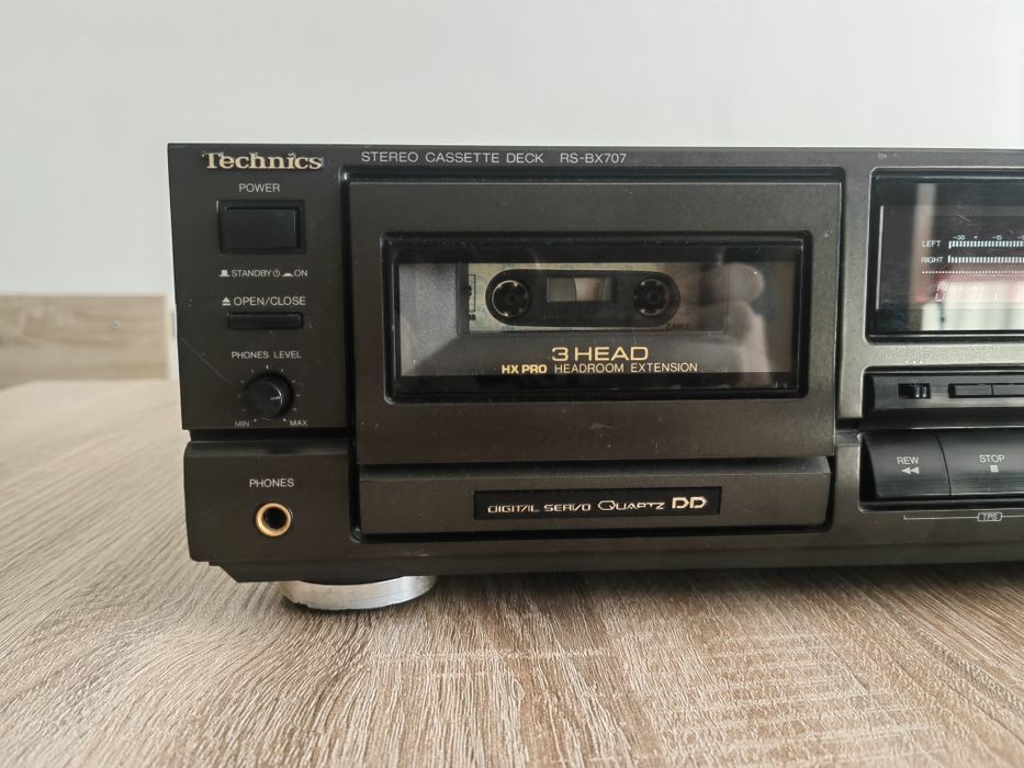 Magnetofon Technics rs-bx707 kasetowy vintage 3 głowice trzy