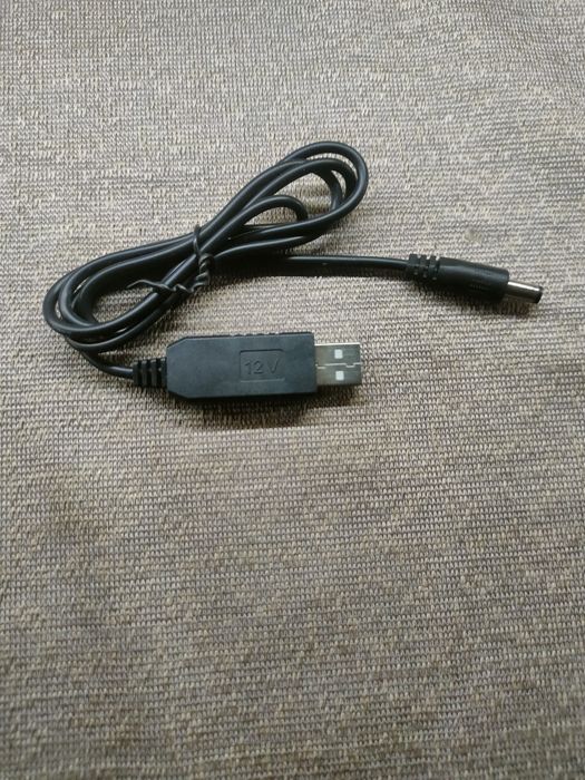 Кабель для роутера чи модема 12v. Підвищувальний кабель для живл