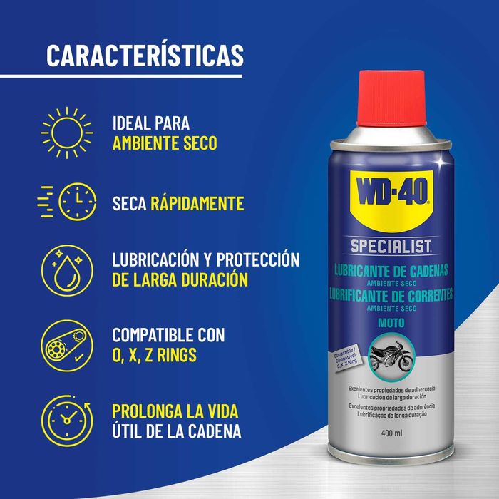 WD-40 Specialist Motorbike Tripack, Kit Manutenção Total para Moto