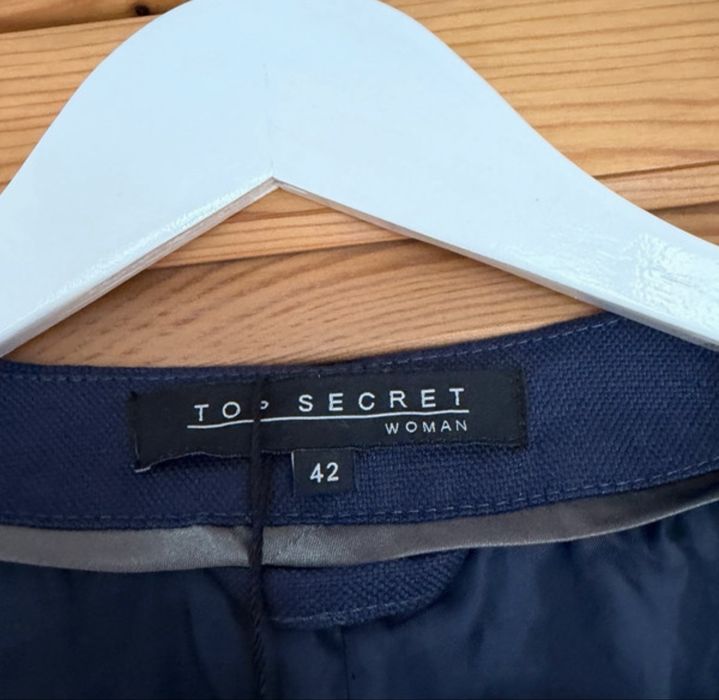 Nowa kamizelka granatowa  XL lniana