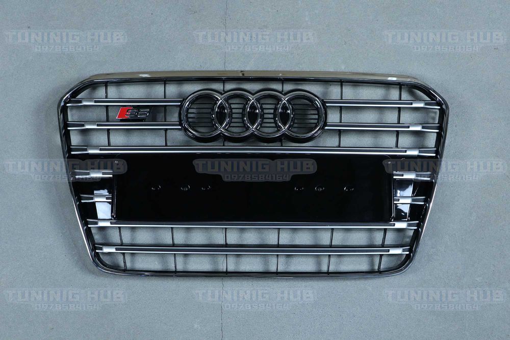 решетки радиатора ауди audi a1 q3 a4 q5 a6 a7 a8 rs s-line s решітки