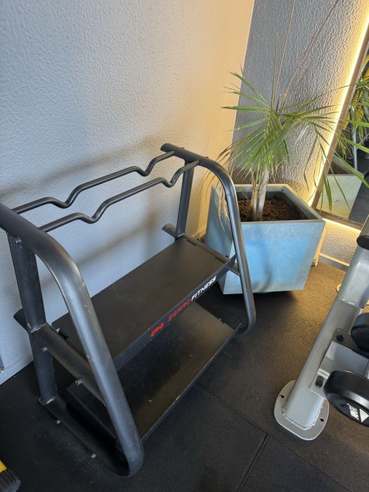 Stand rack de halteres e discos