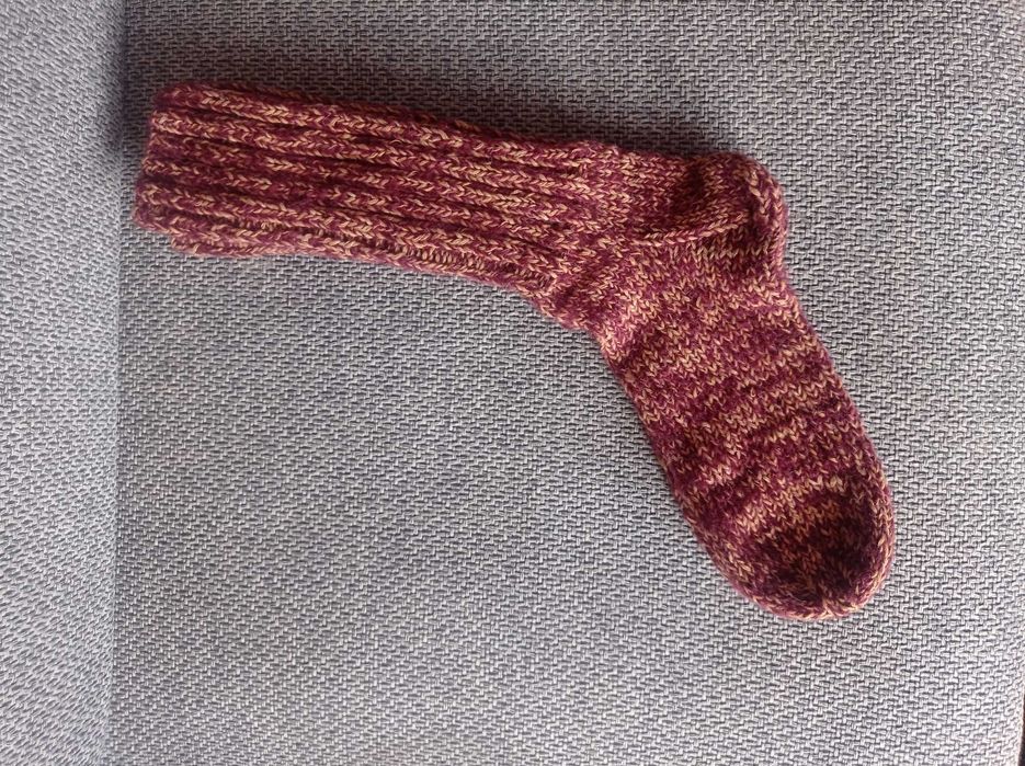 Skarpety robione na drutach