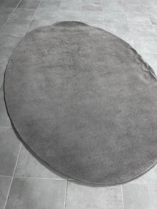 Tapete Oval cinzento 200x145cm