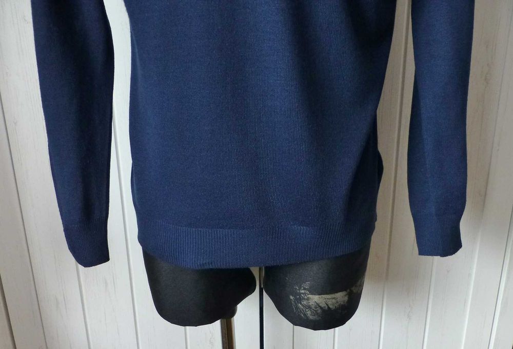 Pierre Cardin Męski sweter z wstawką z koszulą M
