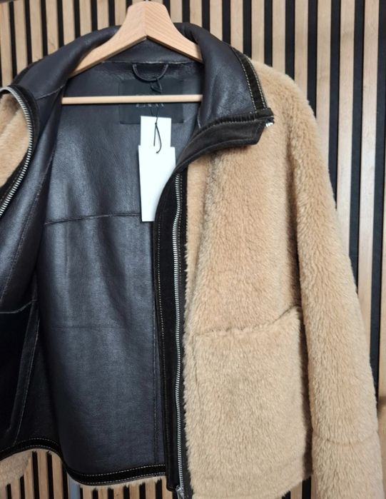 Kurtka baranek kożuszek  karmel S 36