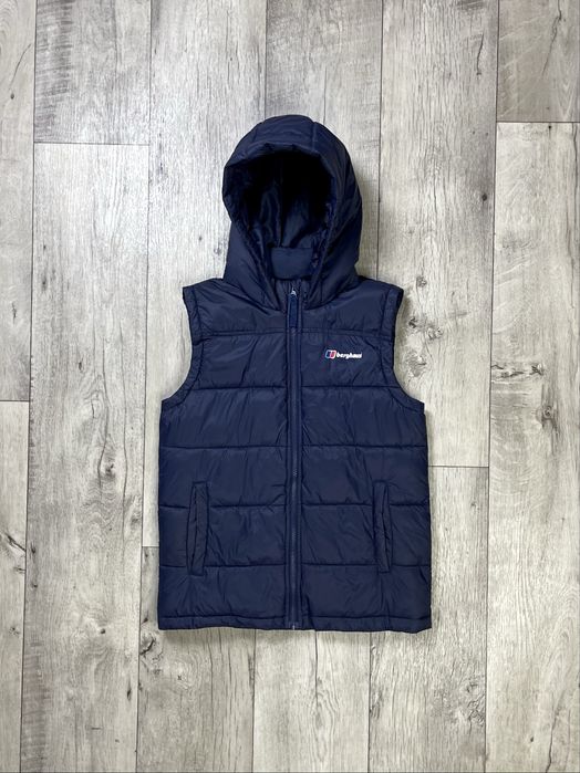 Berghause жилетка S размер стеганая синяя демисезонная