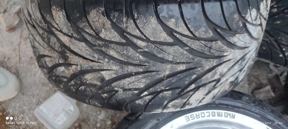 Jantes com pneus novos furacao 5x 100