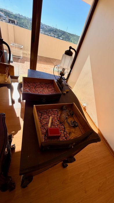 Conjunto Quarto Antigo Vintage Madeira Maciça D João V